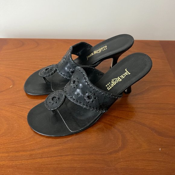 Jack Rogers Classic Black Open Back Sandals Size US 7M - Picture 2 of 8